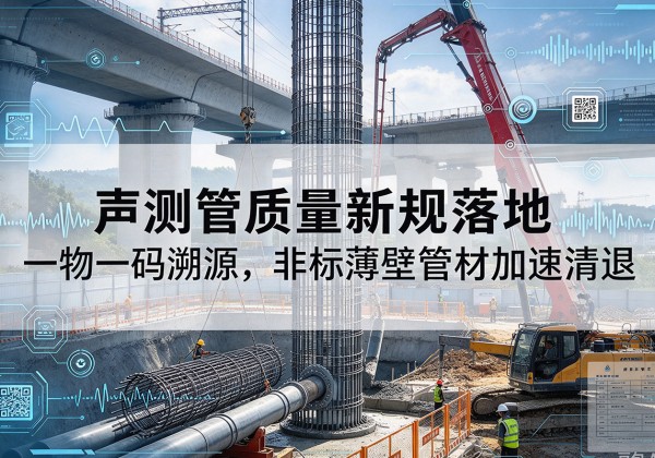 泗阳声测管质量新规落地，一物一码溯源，非标薄壁管材加速清退
