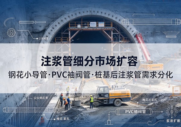 泗阳注浆管细分市场扩容，隧道钢花小导管、PVC 袖阀管、桩基后注浆管需求分化